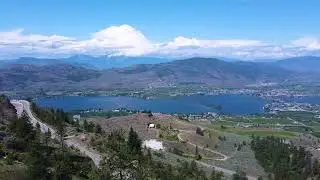 panorama Osoyoos with drone
