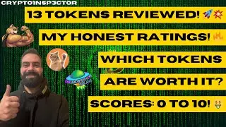 Crypto Inspector Rates 13 Hot Tokens (2024-2025): Scores & Opinions on $SOLX, $MEMEX & More! 🚀💰