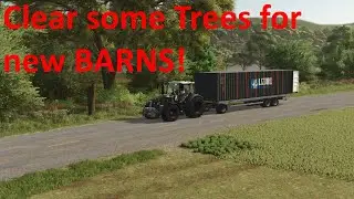 CLEAR some TREES for NEW BARNS!🔥🚜l Riverbend Springs Timelapse FS25 l Ep.145