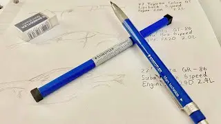 Unboxing Mars Technico 2.0mm Lead-holder ASMR | Staedtler 780 W/ Carbon lead & Mars Plastic Eraser