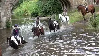 The Jethart Callant's Festival Cavalcade Fords The River Jed on Its Way to Ancrum 2023