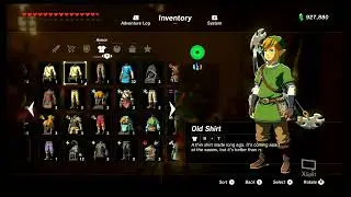 How to menu overload (Legend of Zelda Breath of The Wild)