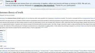 Coherence Theory of Truth