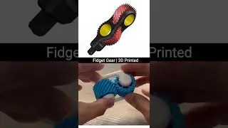 3D Printed Fidget Gear Mechanism #engineering #3dprinting #cad #3ddesign #mechanism #solidworks