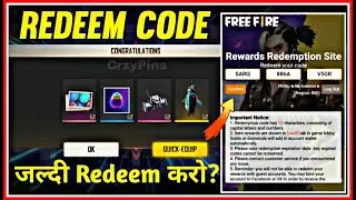 DNA Main Dance Reward Redeem Code | Free Fire Redeem Code Today | Redeem Code Free Fire