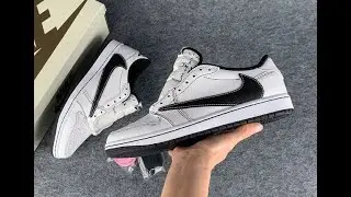 Jordan 1 Retro Low OG SP Travis Scott Black White XZ6868 - 002