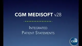 Medisoft v28 Integrated Statement