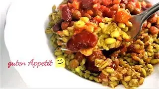 Vegan  Gerste & Buchweizen mit einfacher So&szlig;e