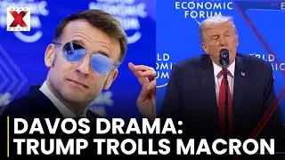 &lsquo;What The Hell Happened?' Trump Mocks Macron&rsquo;s Sunglasses at Davos, Macrons' Top Gun | NewsX World