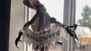 The range Halloween decoration standing happy scarecrow