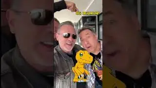 Riding an Uber with two Agumen! #digimon #anime #digimontcg