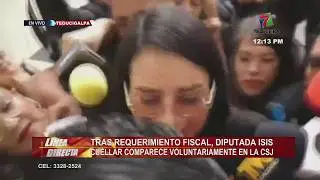 Tras requerimiento fiscal, diputada Isis Cuellar comparece voluntariamente en la CSJ