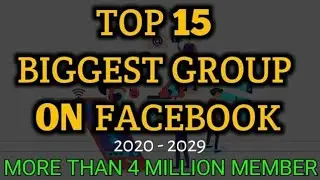 Top 15 biggest group on facebook 2023|most popular #top10