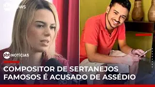 Cantora acusa compositor famoso no meio sertanejo de assédio sexual | #SBTNotícias 1ª Edição