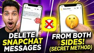 Permanently Delete SnapChat Messages From Both Sides WITHOUT Them Knowing! (2026) ✅ 🤫