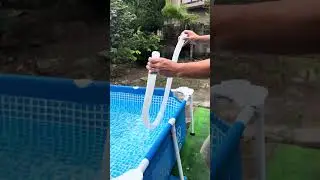 インテックスプールの水をなるべく早く抜くぞ