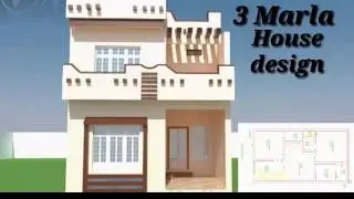 21'x37' house plan (3Marla house design)