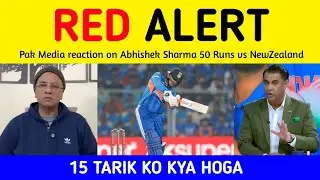 PAK MEDIA Crying after Abhishek  30 (16) Vs Newzealand in 5th T20 | Shoaib on Abhishek Batting