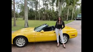 Corvette C4 Convertible 1992 года, пробег всего 22 тыс. миль, продается 239-263-8500 Обзор www.Au...