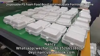PS foam egg box food box plate dishes tray container making machine production line