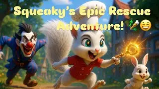 Baby Squirrel 🐿️ Adventure Story | Cute Squirrel Epic Rescue Adventure Story 😍| Joker Attack Story