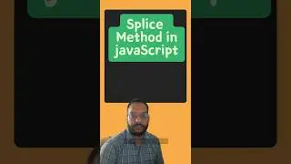 splice method in JavaScript full explanation with example 