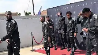 Development players with senior players at the Orlando Pirates World Diabetes day event