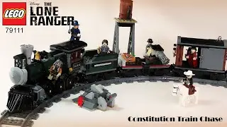 LEGO LONE RANGER - Constitution Train Chase (Set 79111 Speed Build Instructions)