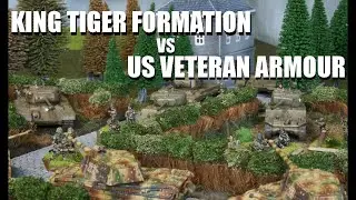 Flames of War Battle Report - King Tigers vs US Veteran Shermans