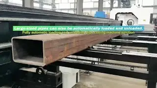 Large Tube Laser Cutting Automation Solution: Unattended Production for Oversized Pipes!