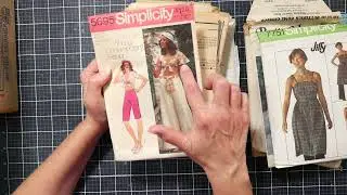 LOOK! I got this HUGE box of Vintage Pattens from the 1970s for $5! Sewing Pattern Haul!