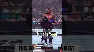 THE FUNNIEST GLITCH EVER ON WWE 2K23 😂😂  #wwe #wrestling #fyp  #wwe2k23