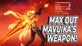 FARM MAVUIKA'S WEAPON NOW! ALL THE ASCENSION MATERIALS YOU WILL NEED - Genshin Impact