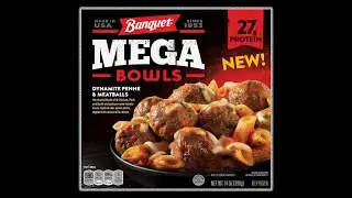 How Good is Banquet's NEW Dynamite Penne & Meatballs Mega Bowl - What  Are We Eating?