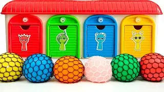 Satisfying Garage ASMR | Making 5 Relaxing Net Balons Unpacking Magic 4 Color Garage Real Sound ASMR