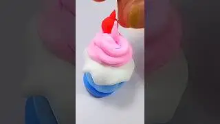 DIY How to make Polymer Clay Miniature Strawberry cream Cake| #amazingcrafts
