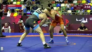 1/4 FS - 74 kg: Z. SIDAKOV (RUS) v. J. STEINFORTH (GER)