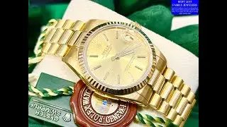 Rolex President 31mm Ladies Ref: 68278 31mm 18k Yellow Gold Year 1991