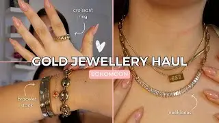 UPDATING MY GOLD JEWELLERY COLLECTION | Bohomoon gold jewellery haul✨
