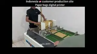 Indonesia 🇮🇩 customer production site,paper bags digital printer 