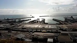 Dover Port time-lapse. Britain's busiest ferry port.
