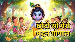 छोटी छोटी गैया |  Madan Gopal | Baby Krishna Song for Kids
