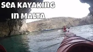 Sea kayaking in Malta with Gozo Adventures to the blue lagoon