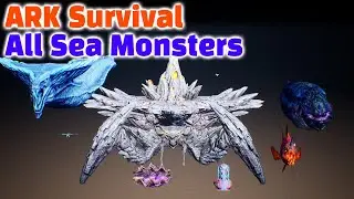 Ark All Sea Monsters Size Comparison