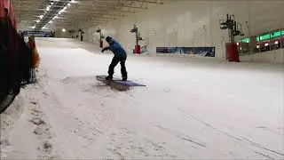 SNOcoat founder Rob hitting the box at Snow Factor