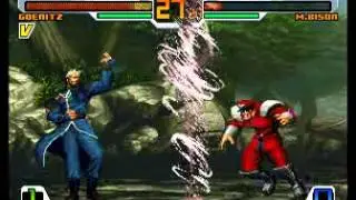 svc chaos snk vs capcom modo arcade con goenitz