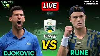 🎾DJOKOVIC vs RUNE | ATP Paris Masters 2022 Final | LIVE Tennis Play by Play Stream