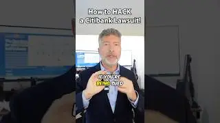 How to hack a Citibank lawsuit!#citibank #debtcollections #lawyer #lifehacks