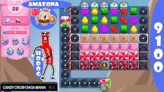 Candy Crush Saga Level 9100 NO BOOSTERS 🔄✅ Halloween 2023™ Passed on First Try™