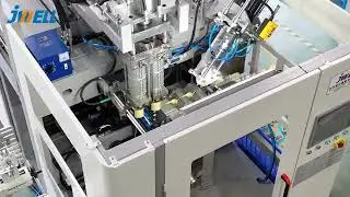 JWELL 2L blow molding machine with IML online #blowmoldingmachine